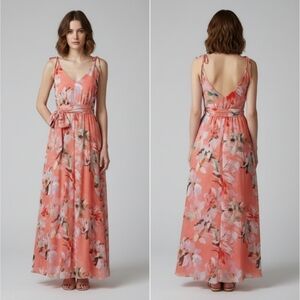 NWOT DRESS THE POPULATION WOMEN'S‎ HOLLIE CORAL/PINK DRESS SIZE MEDIUM